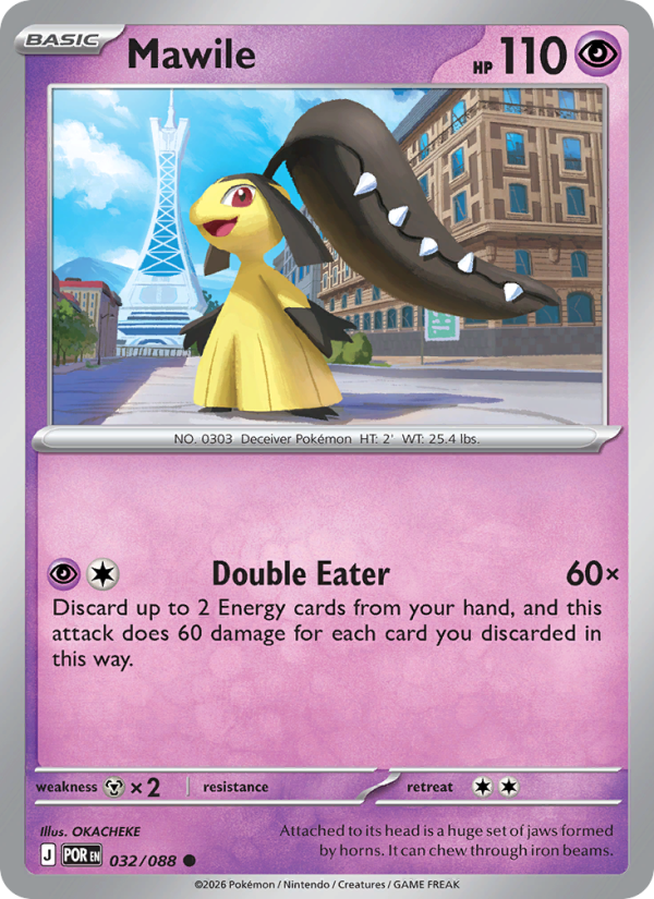 Mawile 32/88 Common | Perfect Order | Pokemon Card