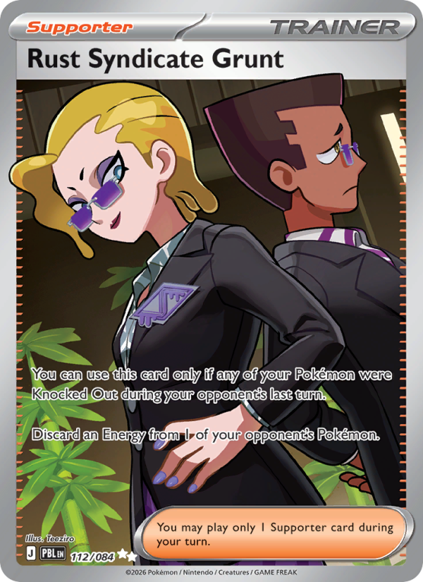 Rust Syndicate Grunt 112/84 Ultra Rare | Pitch Black | Pokemon Card