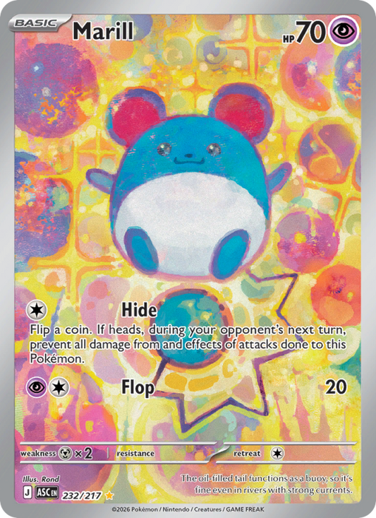 Marill 232/217 Illustration Rare | Ascended Heroes | Pokemon Card