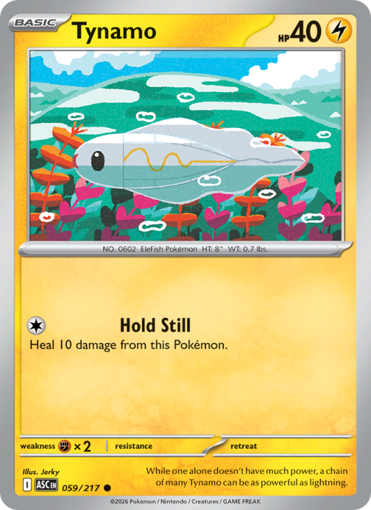 Tynamo 59/217 Common | Ascended Heroes | Pokemon Card