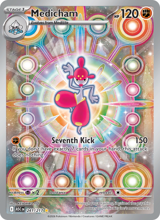 Medicham 241/217 Illustration Rare | Ascended Heroes | Pokemon Card