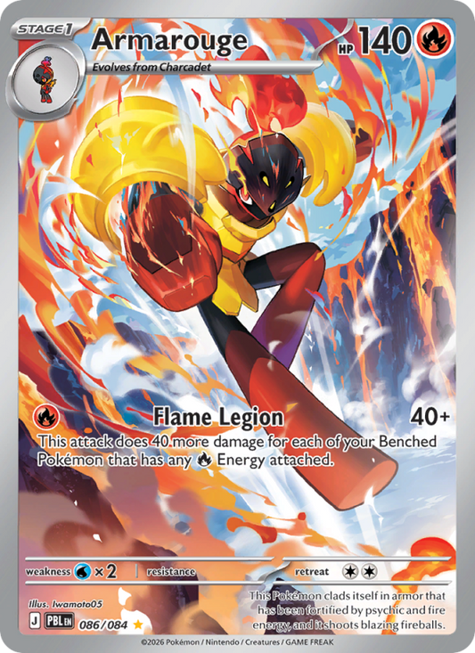Armarouge 86/84 Illustration Rare | Pitch Black | Pokemon Card