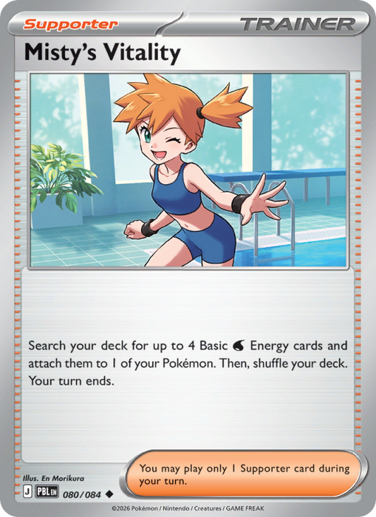 Misty's Vitality 80/84 Uncommon | Pitch Black | Pokemon Card