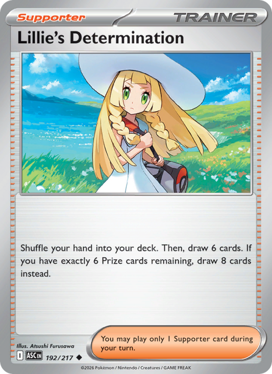 Lillie's Determination 192/217 Uncommon | Ascended Heroes | Pokemon Card