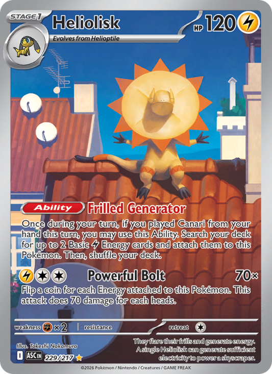 Heliolisk 229/217 Illustration Rare | Ascended Heroes | Pokemon Card