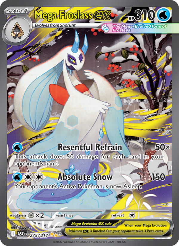 Mega Froslass ex 275/217 Special Illustration Rare | Ascended Heroes | Pokemon Card