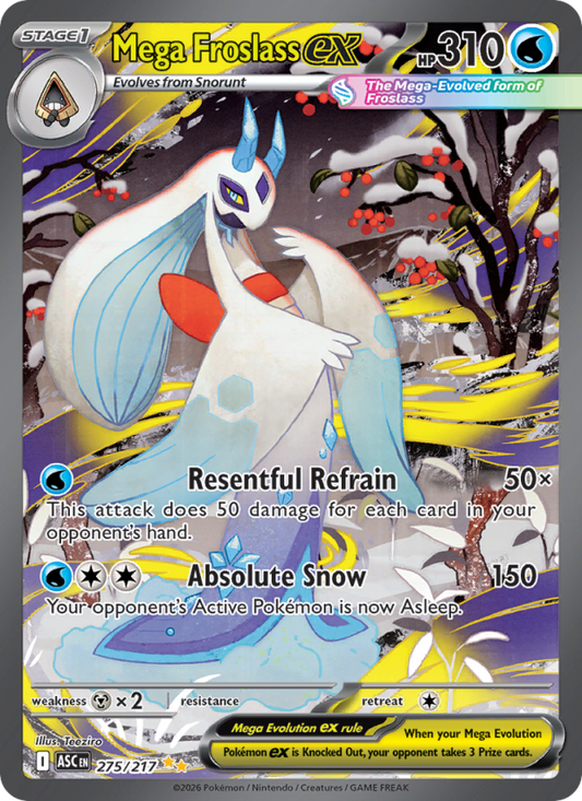 Mega Froslass ex 275/217 Special Illustration Rare | Ascended Heroes | Pokemon Card