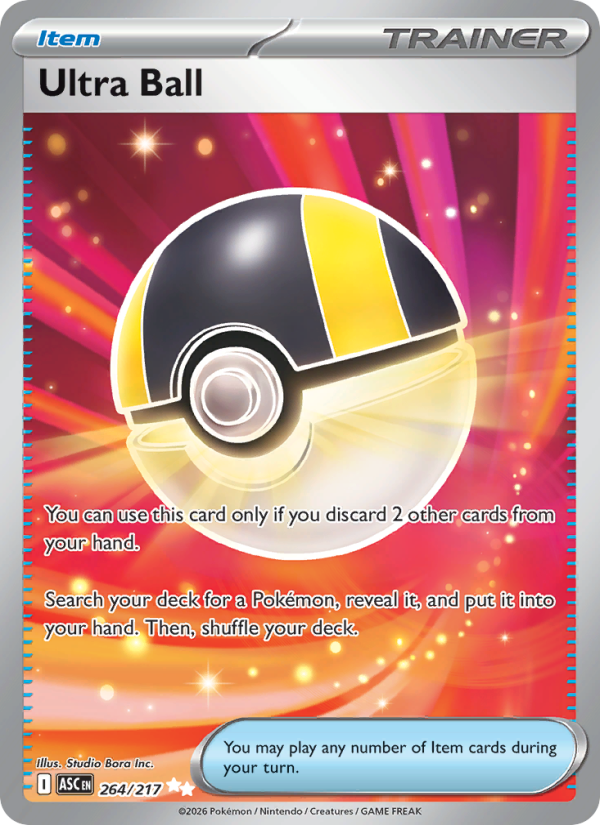 Ultra Ball 264/217 Ultra Rare | Ascended Heroes | Pokemon Card