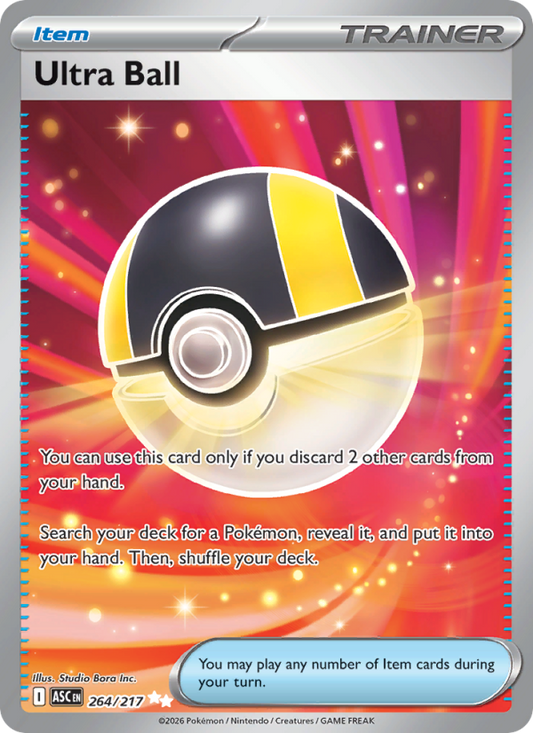 Ultra Ball 264/217 Ultra Rare | Ascended Heroes | Pokemon Card