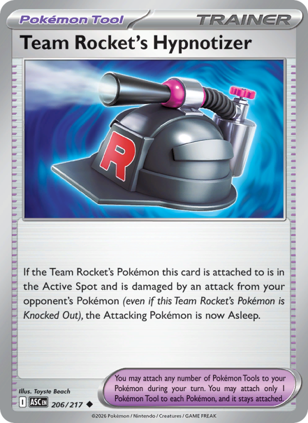 Team Rocket's Hypnotizer 206/217 Uncommon | Ascended Heroes | Pokemon Card
