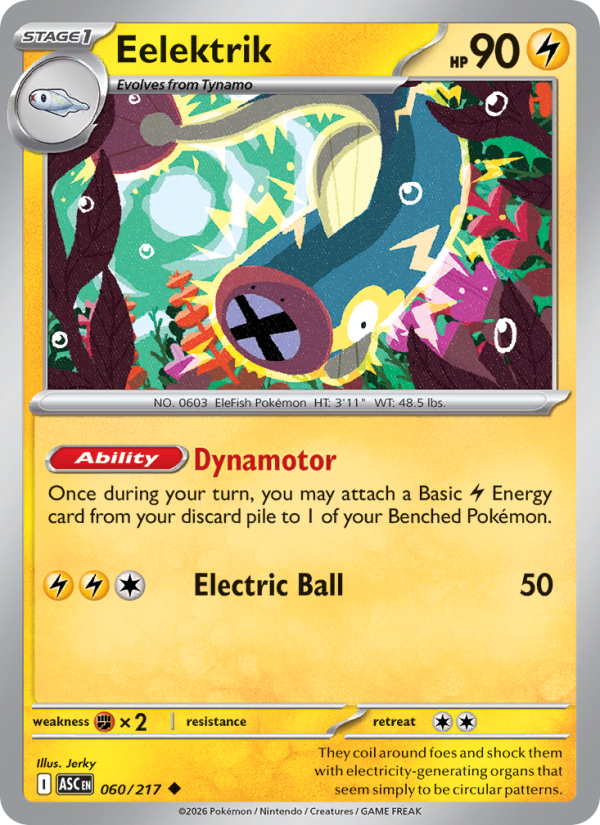 Eelektrik 60/217 Uncommon | Ascended Heroes | Pokemon Card