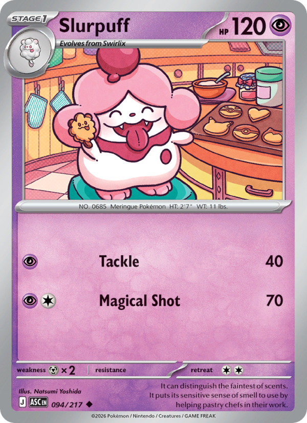 Slurpuff 94/217 Uncommon | Ascended Heroes | Pokemon Card