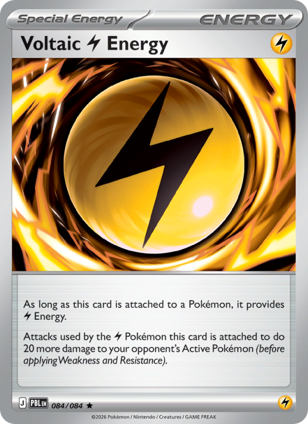 Voltaic Lightning Energy 84/84 Rare Holo | Pitch Black | Pokemon Card
