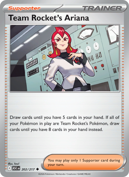 Team Rocket's Ariana 202/217 Uncommon | Ascended Heroes | Pokemon Card