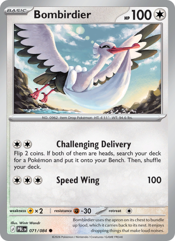 Bombirdier 71/84 Common | Pitch Black | Pokemon Card
