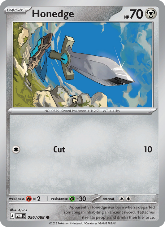 Honedge 56/88 Common | Perfect Order | Pokemon Card