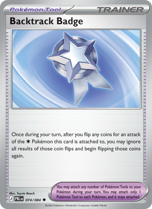 Backtrack Badge 74/84 Uncommon | Pitch Black | Pokemon Card