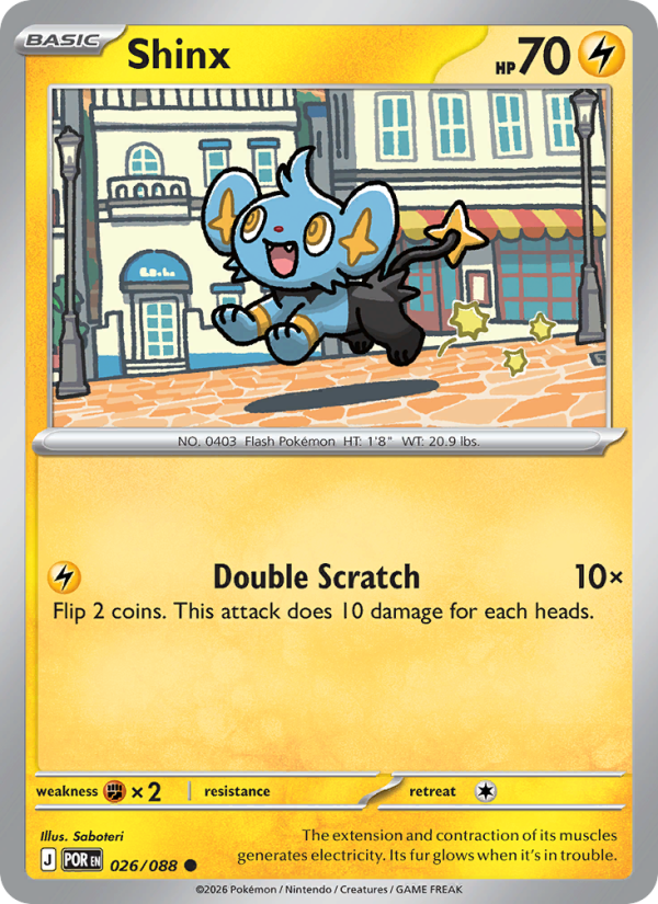 Shinx 26/88 Common | Perfect Order | Pokemon Card