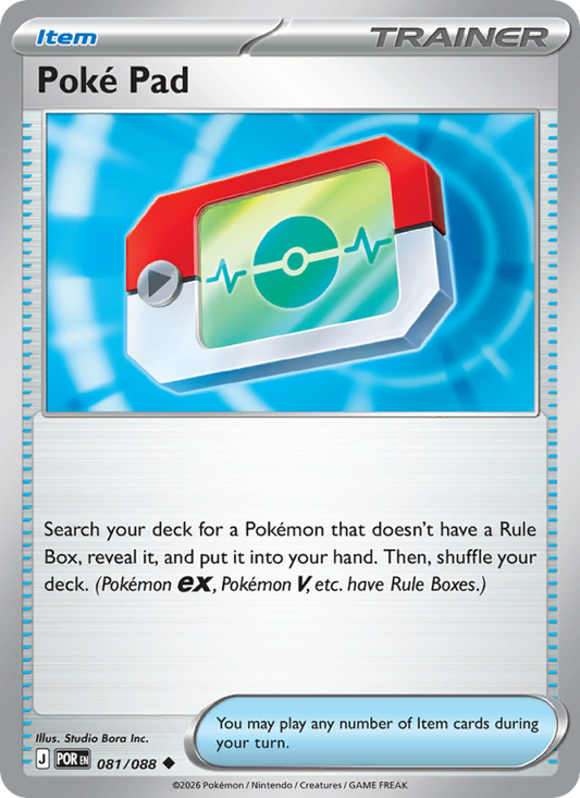 Poké Pad 81/88 Uncommon | Perfect Order | Pokemon Card
