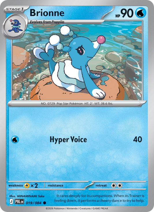 Brionne 19/84 Common | Pitch Black | Pokemon Card