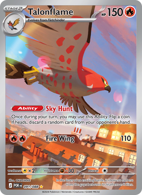 Talonflame 91/88 Illustration Rare | Perfect Order | Pokemon Card