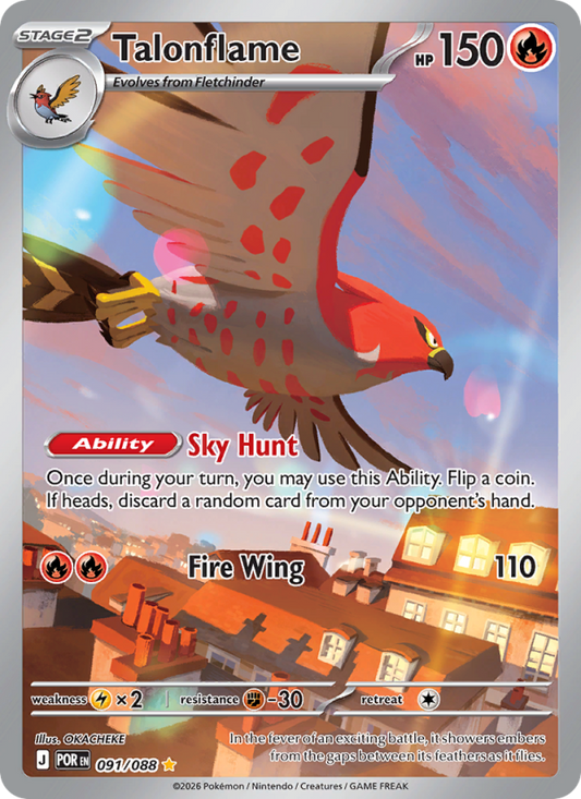 Talonflame 91/88 Illustration Rare | Perfect Order | Pokemon Card