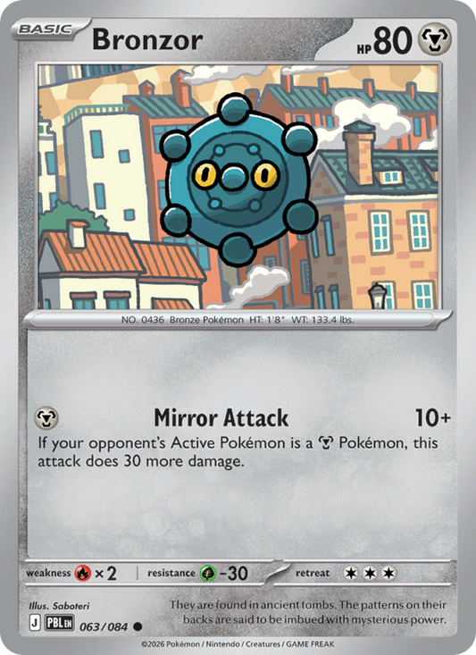 Bronzor 63/84 Common | Pitch Black | Pokemon Card