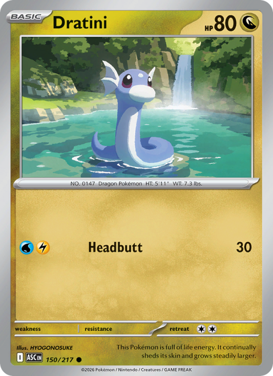 Dratini 150/217 Common | Ascended Heroes | Pokemon Card