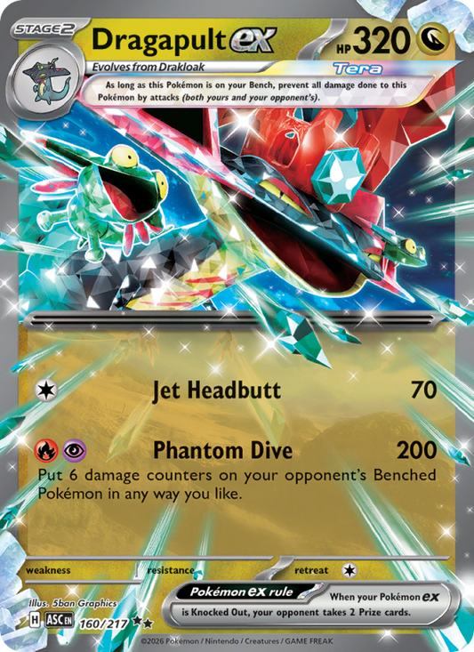 Dragapult ex 160/217 Double Rare | Ascended Heroes | Pokemon Card