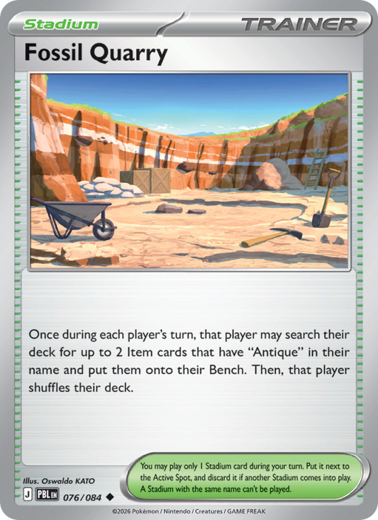 Fossil Quarry 76/84 Uncommon | Pitch Black | Pokemon Card