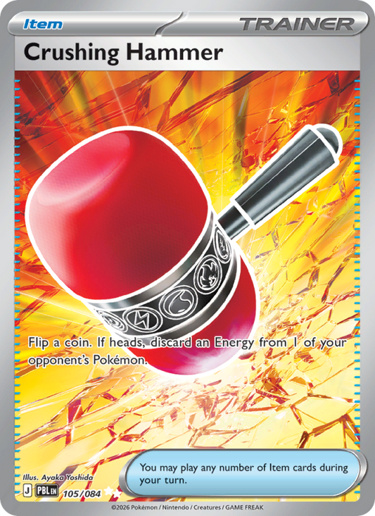 Crushing Hammer 105/84 Ultra Rare | Pitch Black | Pokemon Card