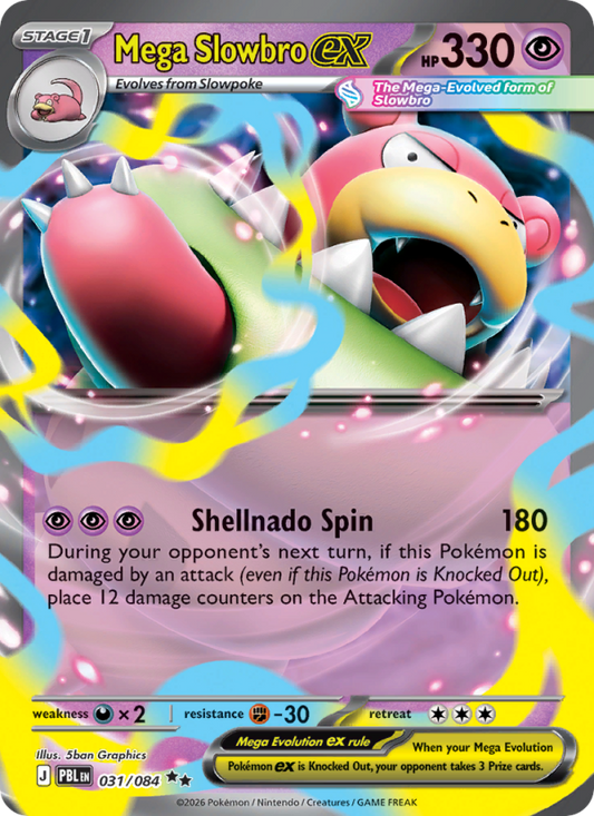 Mega Slowbro ex 31/84 Double Rare | Pitch Black | Pokemon Card