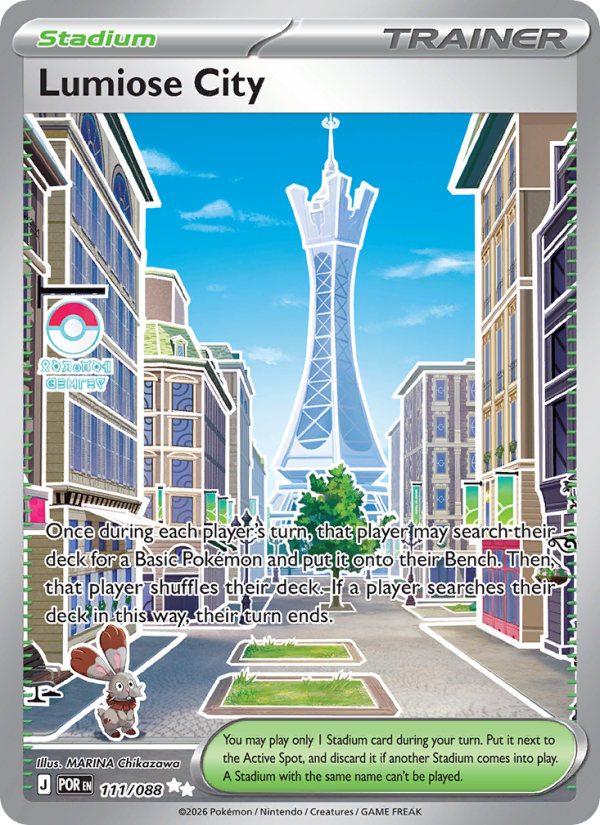 Lumiose City 111/88 Ultra Rare | Perfect Order | Pokemon Card