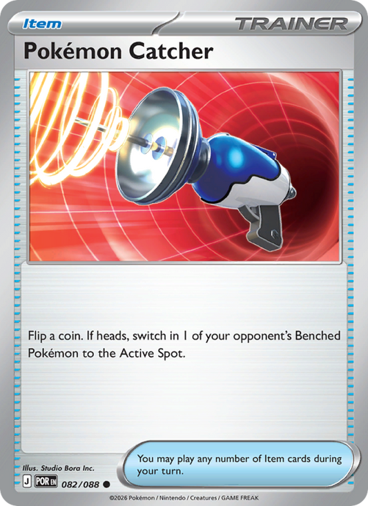 Pokémon Catcher 82/88 Common | Perfect Order | Pokemon Card