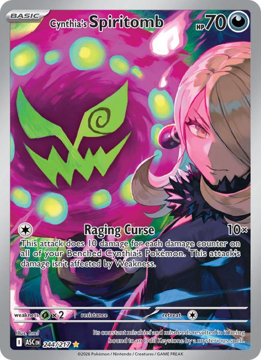 Cynthia's Spiritomb 244/217 Illustration Rare | Ascended Heroes | Pokemon Card