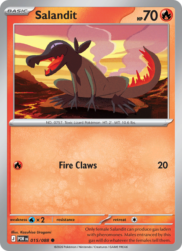 Salandit 15/88 Common | Perfect Order | Pokemon Card