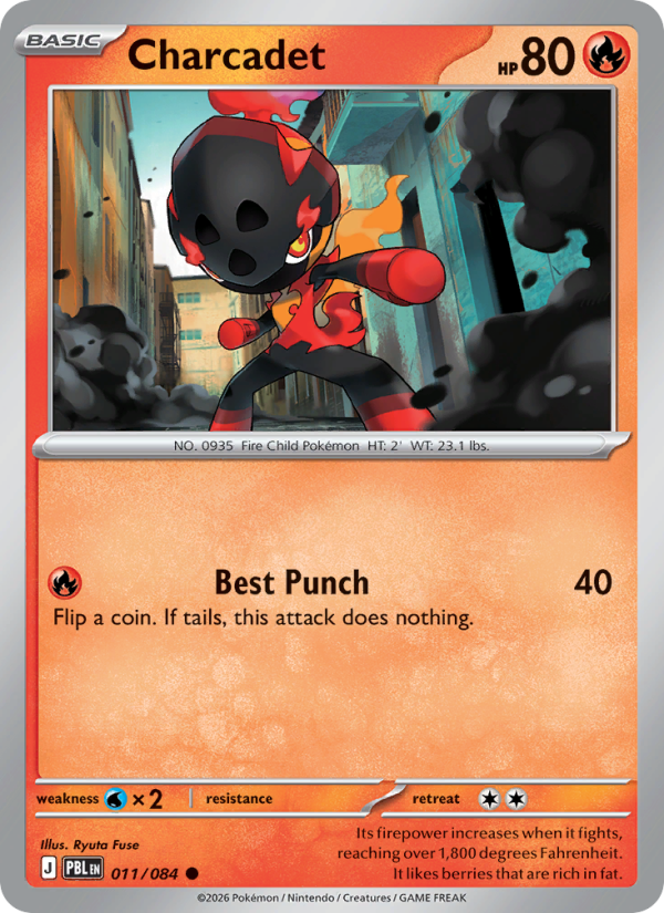 Charcadet 11/84 Common | Pitch Black | Pokemon Card