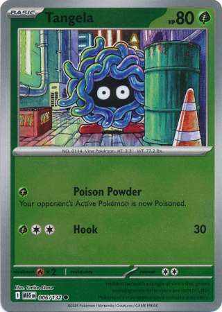 Tangela 6/132 Reverse Holo | Mega Evolution | Pokemon Card