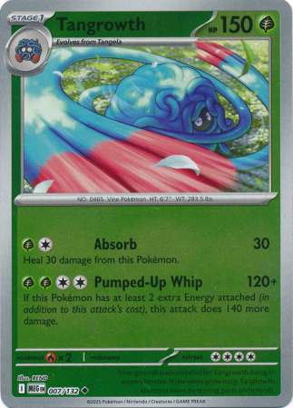 Tangrowth 7/132 Reverse Holo | Mega Evolution | Pokemon Card