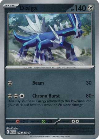 Dialga 95/132 Reverse Holo | Mega Evolution | Pokemon Card