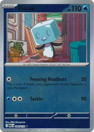 Eiscue 44/132 Reverse Holo | Mega Evolution | Pokemon Card