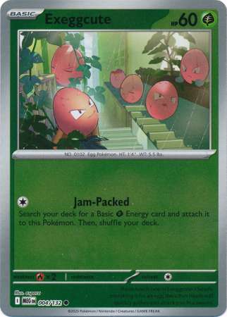 Exeggcute 4/132 Reverse Holo | Mega Evolution | Pokemon Card