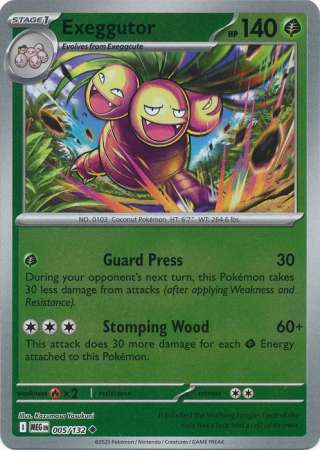 Exeggutor 5/132 Reverse Holo | Mega Evolution | Pokemon Card