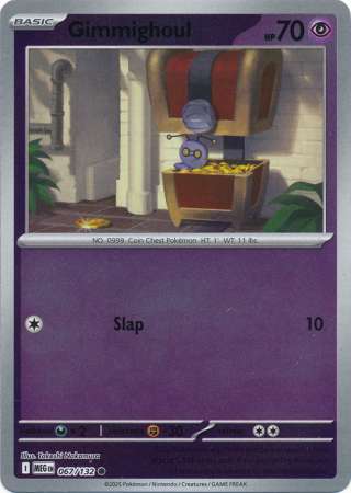 Gimmighoul 67/132 Reverse Holo | Mega Evolution | Pokemon Card
