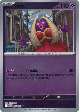 Jynx 57/132 Reverse Holo | Mega Evolution | Pokemon Card