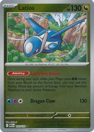 Latios 101/132 Reverse Holo | Mega Evolution | Pokemon Card