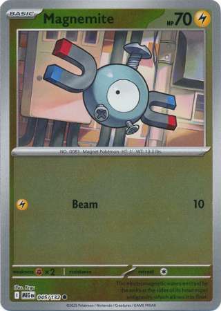 Magnemite 45/132 Reverse Holo | Mega Evolution | Pokemon Card