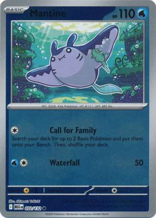 Mantine 32/132 Reverse Holo | Mega Evolution | Pokemon Card
