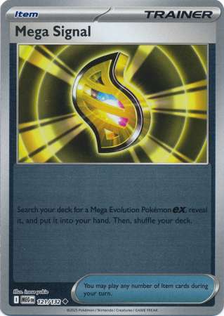 Mega Signal 121/132 Reverse Holo | Mega Evolution | Pokemon Card