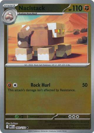 Naclstack 83/132 Reverse Holo | Mega Evolution | Pokemon Card